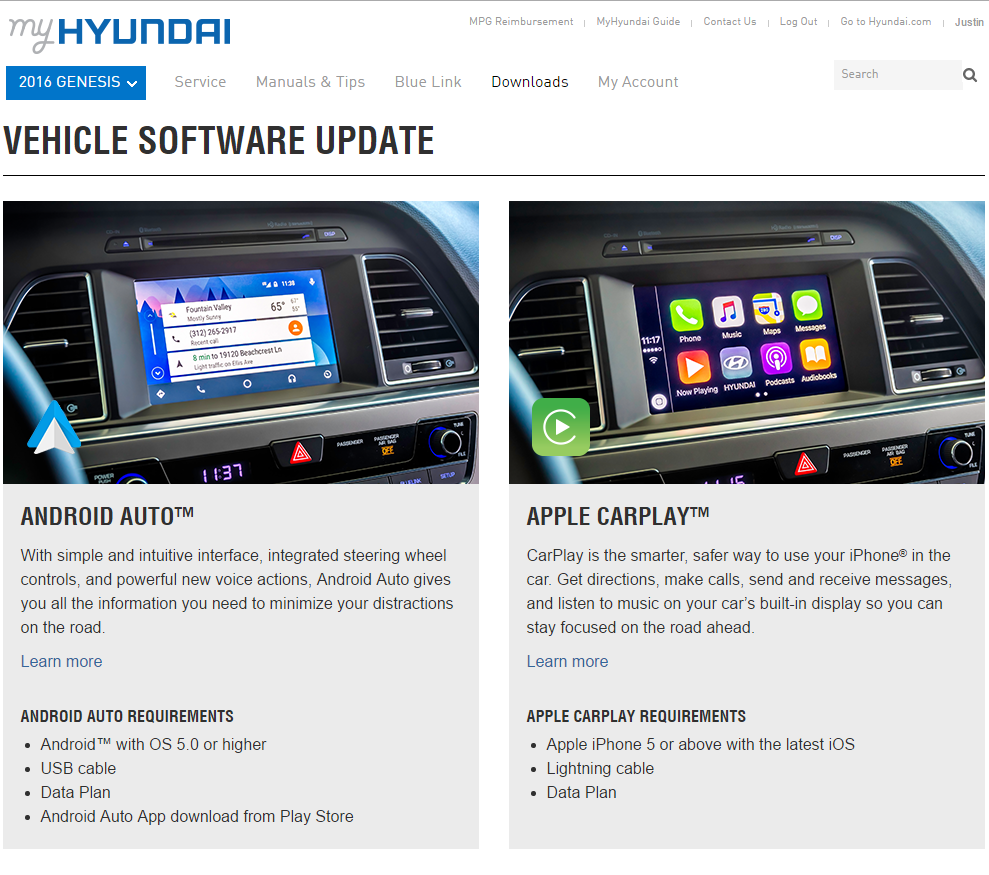 How to download android for hyundai genesis 1