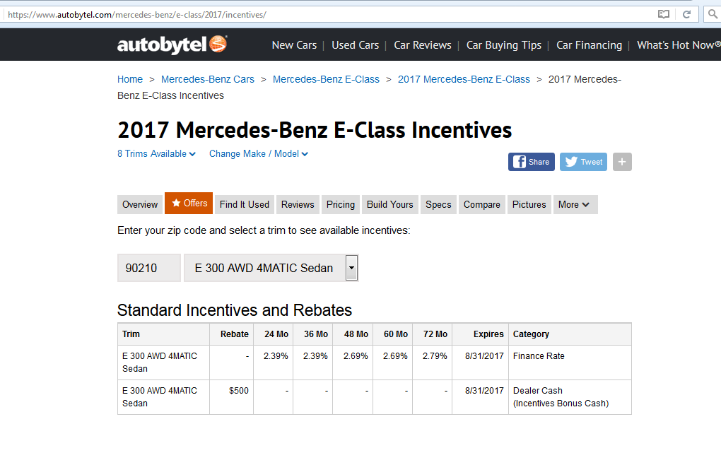 Merc Benz Rebates And Incentives!? - Ask The Hackrs - FORUM | LEASEHACKR