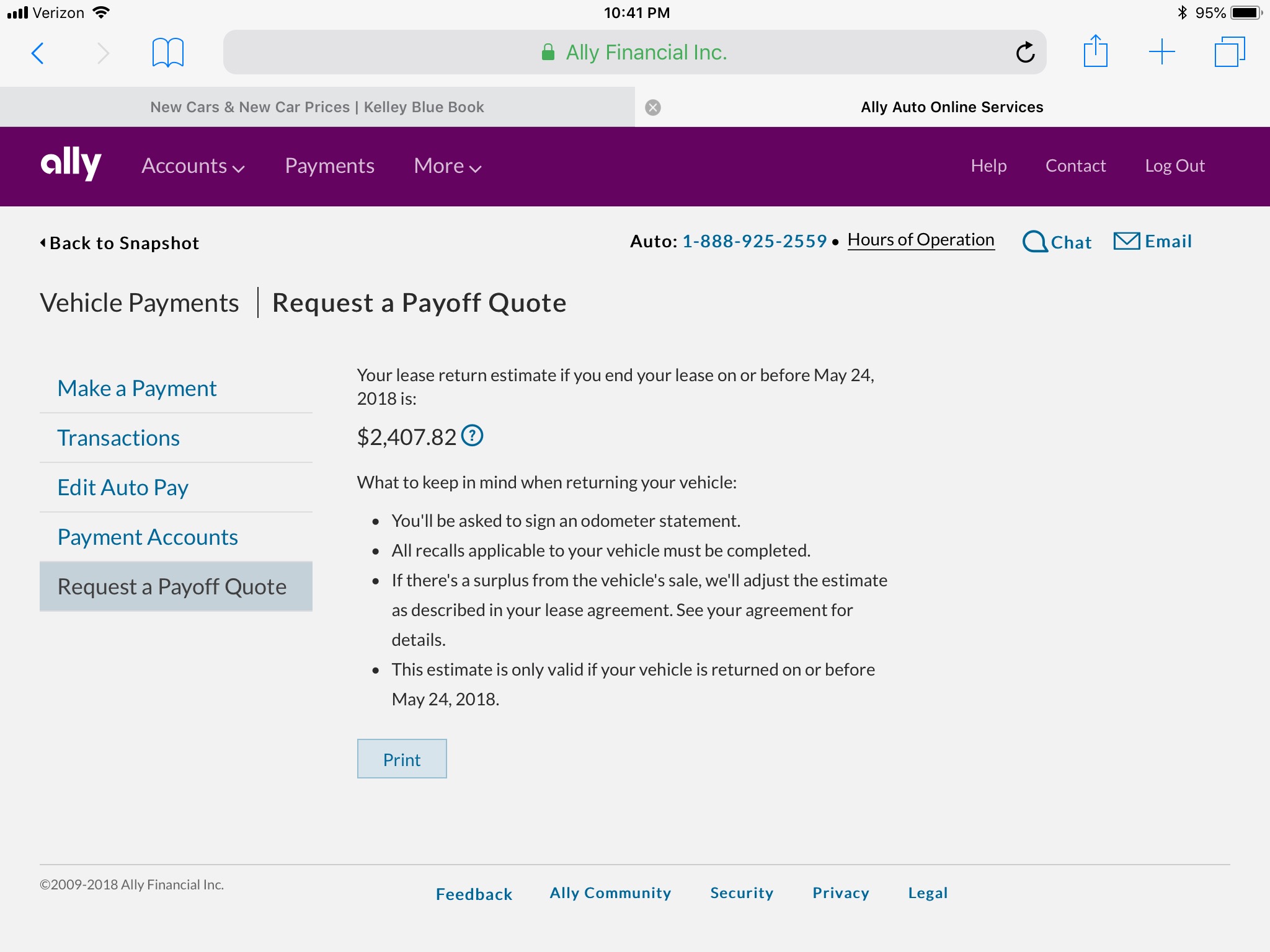 ally car loan payment arrangements