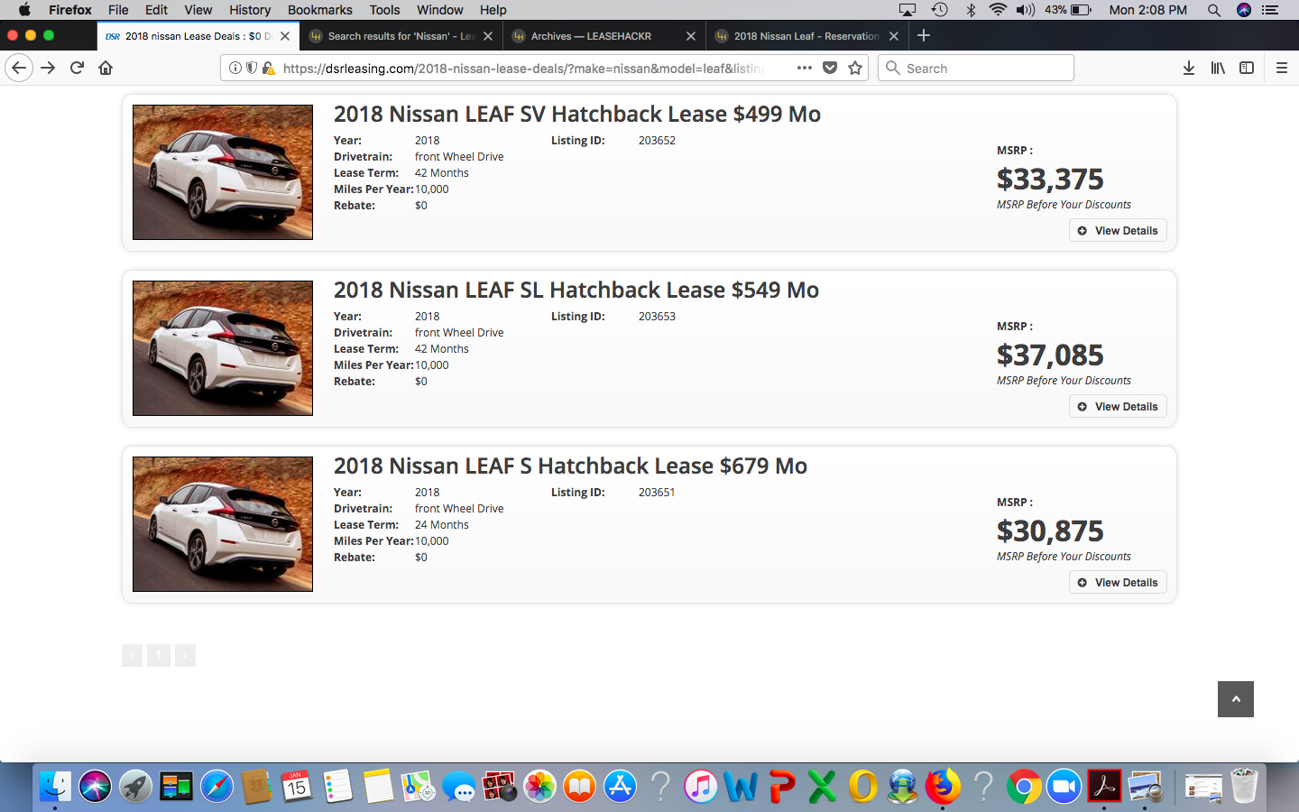 2018 Nissan Leaf Pricing All Models Dsr Leasing Jpg1440x900 347 Kb