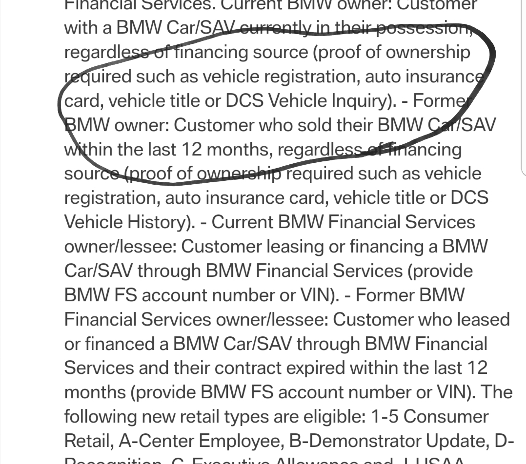 BMW Loyalty Incentive Ask the Hackrs FORUM LEASEHACKR