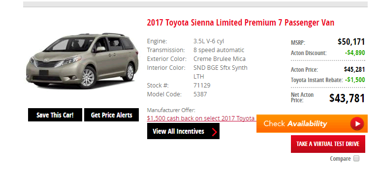 Need Help On Toyota Sienna 2017 Lease Ask The Hackrs Leasehackr Pasted Image774 356 43 6 Kb